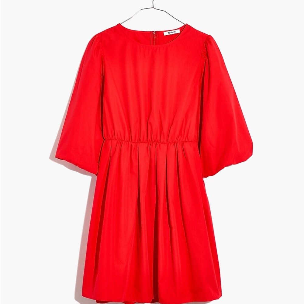 Madewell Vibrant Red Mini Dress - size 8